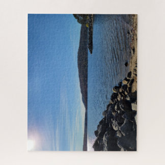 Puzzle Donde el agua se encuentra con las rocas