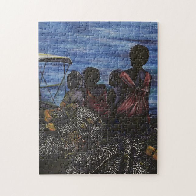 Puzzle ¿Dónde está papá? Harbour Island, Bahamas (Vertical)