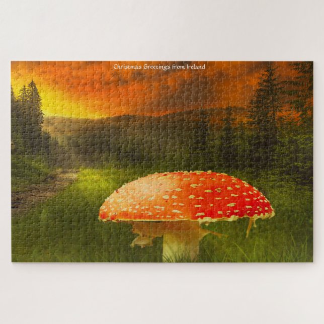 Puzzle Donde Leprechauns o donde viven los pequeños. (Horizontal)