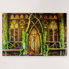 Puzzle Donde Leprechauns o donde viven los pequeños.