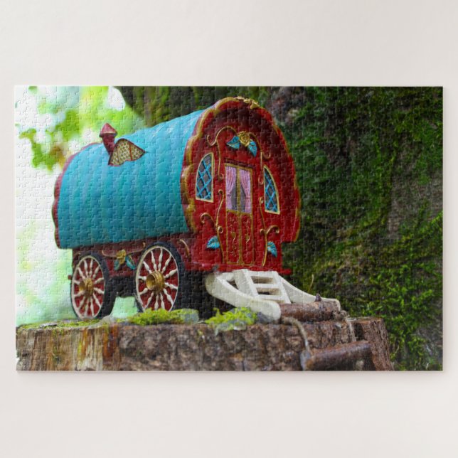 Puzzle Donde Leprechauns o donde viven los pequeños. (Horizontal)