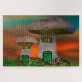 Puzzle Donde Leprechauns o donde viven los pequeños.