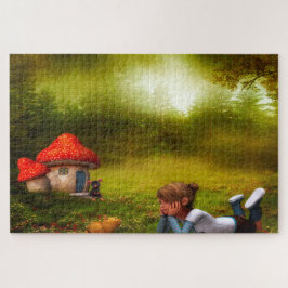 Puzzle Donde viven los duendes o donde vive la gente pequ
