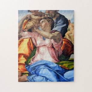Puzzle Doni Tondo, Doni Madona (detalle), Michelangelo, 1