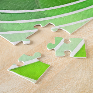 Puzzle Doodle verde pálido y azul suave con líneas blanca
