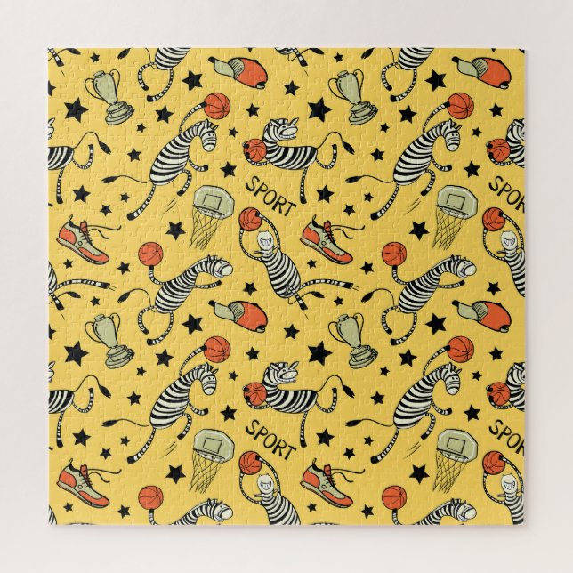 Puzzle Doodles de Courtside: Fantasia de baloncesto de ce (Vertical)