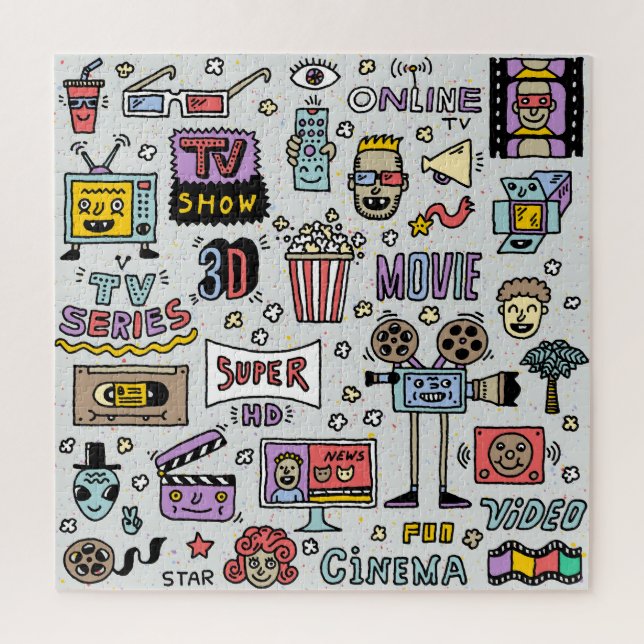 Puzzle Doodles de la serie de televisión: Divertido conju (Vertical)