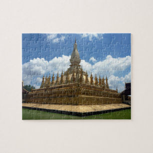 Puzzle dorada stupa laos