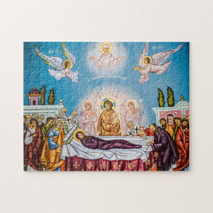 Puzzle Dormición del ícono de Theotokos (Virgen María)
