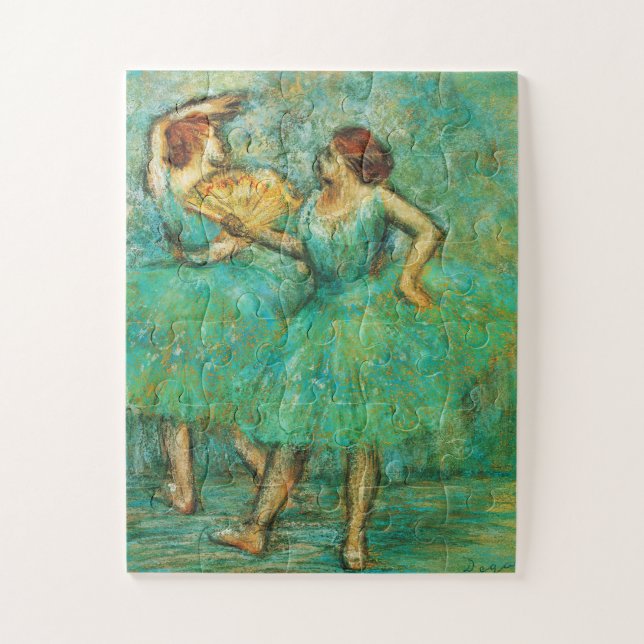 Puzzle Dos bailarinas, arte de Degas (Vertical)