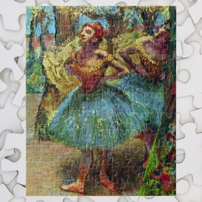 Puzzle Dos bailarinas de Edgar Degas, arte de ballet vint (Subido por el creador)