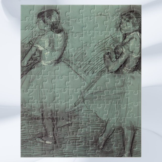 Puzzle Dos bailarinas de Edgar Degas, arte de ballet vint (Subido por el creador)
