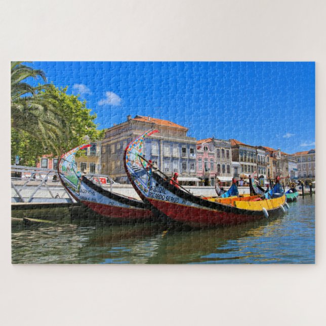 Puzzle Dos barcos-canal, Aveiro, Portugal (Horizontal)