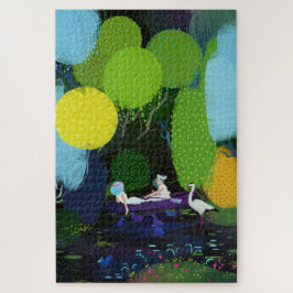 Puzzle Dos bellas damas en un bote