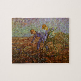 Puzzle Dos campesinos cavando por Vincent van Gogh