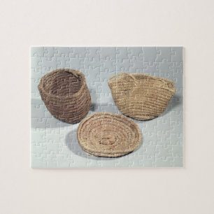 Puzzle Dos cestas y una cubierta (frondas tejidas de la