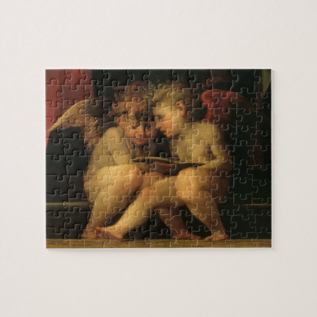 Puzzle Dos cherubres leyendo por Rosso Fiorentino, ángele (Horizontal)