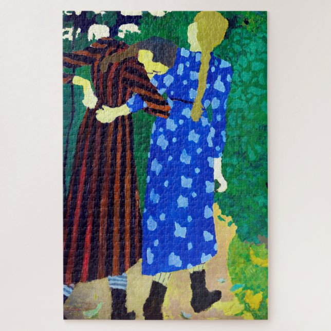 Puzzle Dos Chicas, Edouard Vuillard (Vertical)