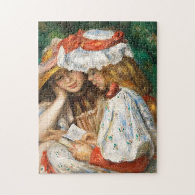 Puzzle Dos Chicas Leyendo Por Pierre Auguste Renoir (Vertical)