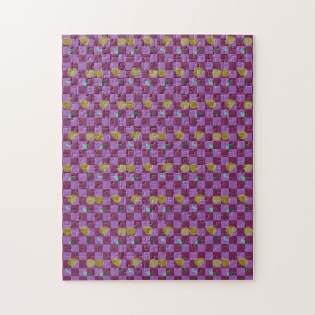 Puzzle Dos cuadrados de flores (Vertical)