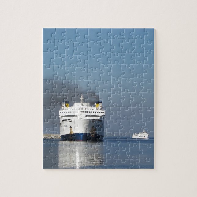 Puzzle Dos Ferrys En Grecia (Vertical)
