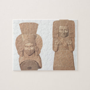 Puzzle Dos figuras de mujeres de Palenque, pla de la