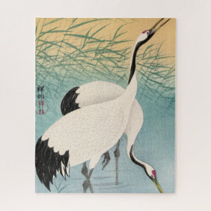 Puzzle Dos grullas de Ohara Koson