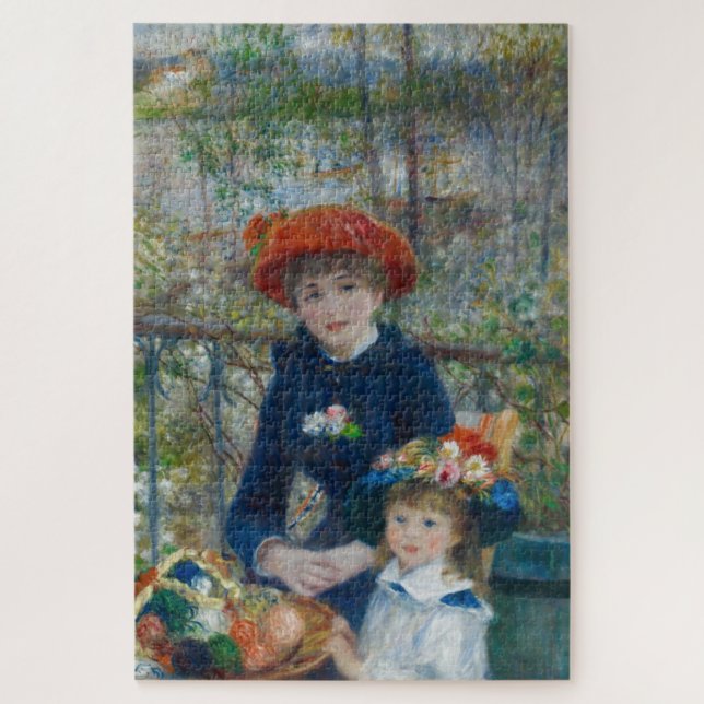 Puzzle Dos hermanas (en la terraza) de Renoir (Vertical)