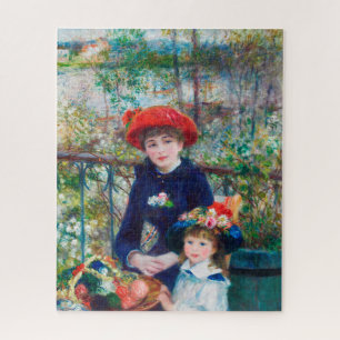 Puzzle Dos hermanas (en la terraza) Pierre Auguste Renoir