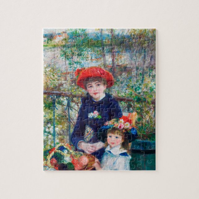 Puzzle Dos hermanas - Pintura impresionista de Renoir 188 (Vertical)