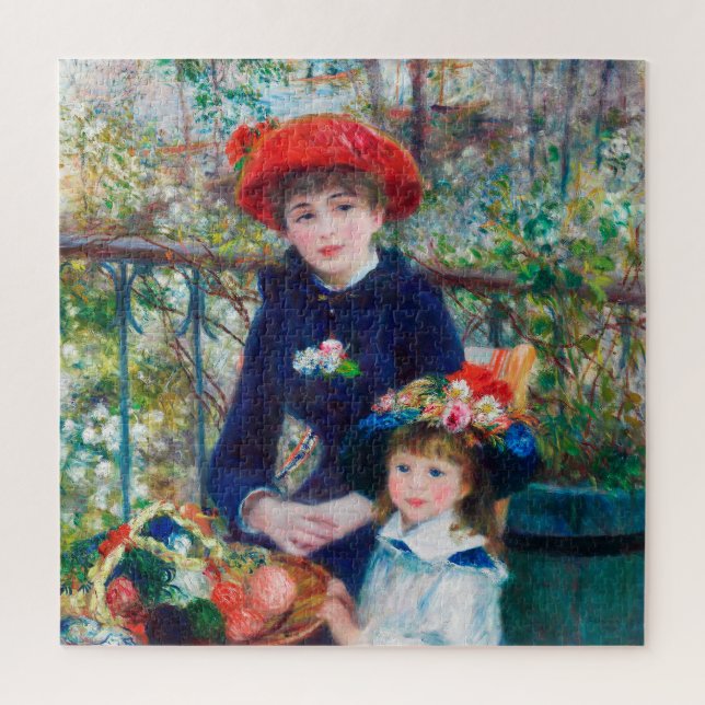 Puzzle Dos hermanas - Pintura impresionista de Renoir 188 (Vertical)