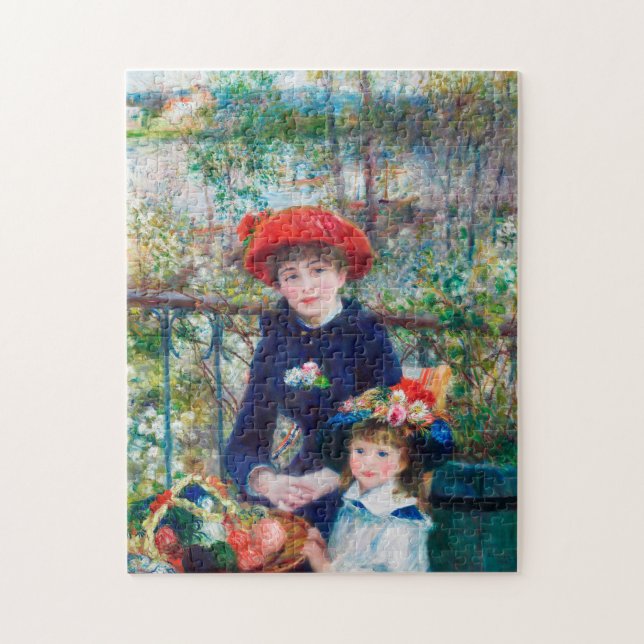 Puzzle Dos hermanas - Pintura impresionista de Renoir 188 (Vertical)
