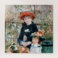 Dos hermanas - Renovación de pintura impresionista