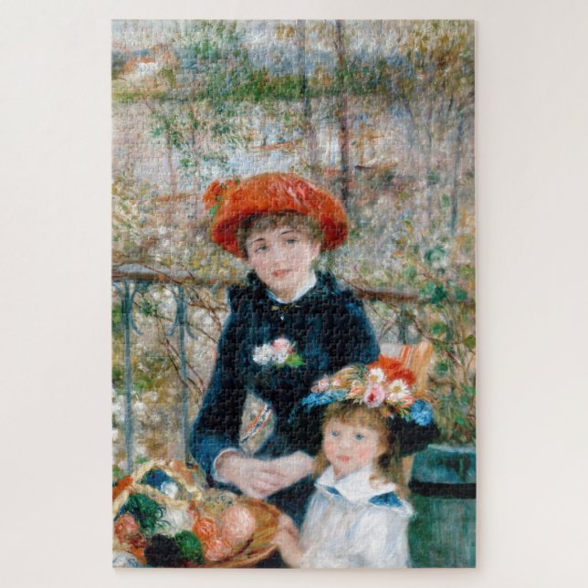 Puzzle Dos hermanas - Renovación de pintura impresionista (Vertical)