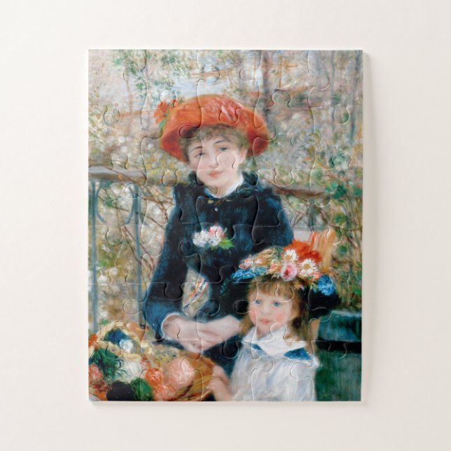 Puzzle Dos hermanas - Renovación de pintura impresionista (Vertical)