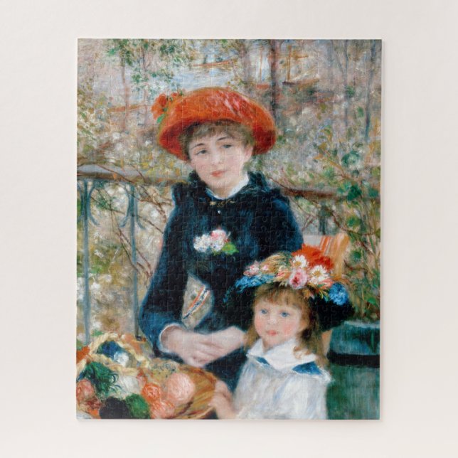 Puzzle Dos hermanas - Renovación de pintura impresionista (Vertical)