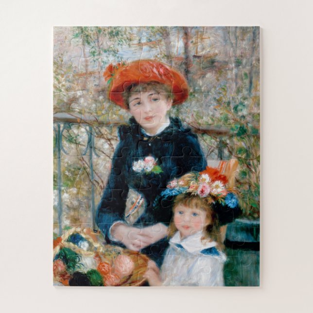Puzzle Dos hermanas - Renovación de pintura impresionista (Vertical)