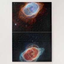 dos imágenes diferentes de la nebulosa anillada