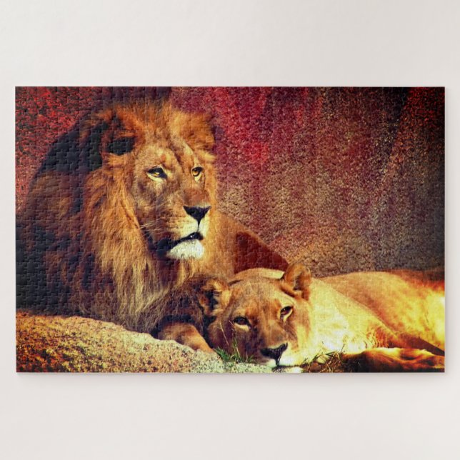 Puzzle Dos leones (Horizontal)