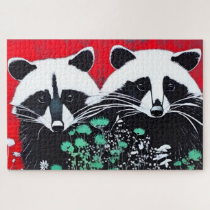 Puzzle Dos mapaches