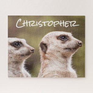 Puzzle Dos Meerkats Cerran Personalizado