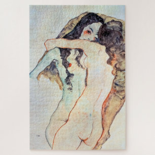 Puzzle Dos mujeres abrazándose Egon Schiele