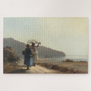 Puzzle Dos mujeres hablando en el mar, Santo Tomás (1856)
