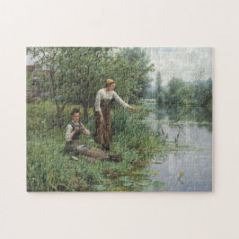 Puzzle Dos mujeres pescando por Daniel Ridgway Knight