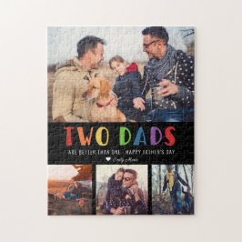 Puzzle Dos papás son mejor que uno | Foto del Día del Pad