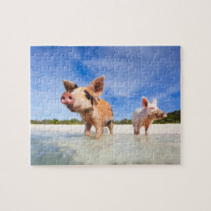 Puzzle Dos pequeños lechones