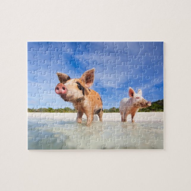 Puzzle Dos pequeños lechones (Horizontal)