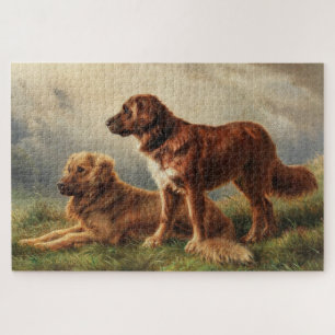 Puzzle Dos perros vigilantes