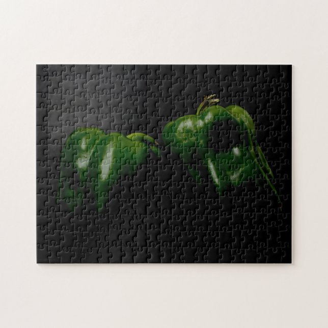 Puzzle Dos pimientos verdes 11x14 252pc jpcna (Horizontal)