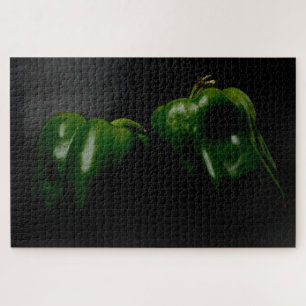 Puzzle Dos pimientos verdes 20x30 1014pc jpcnm